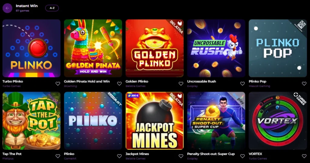 Spinmama Instant Win Games