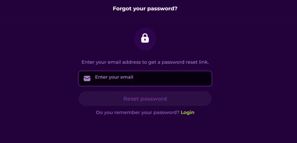 Forgot Password Form